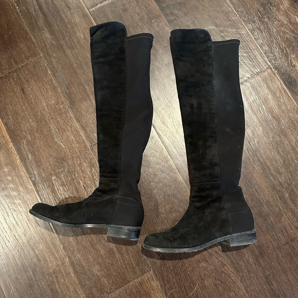 Stuart Weitzman classic 5050 suede OTK boots